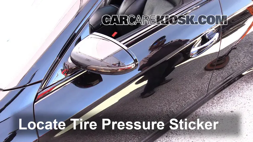 2007 Mercedes-Benz CLS63 AMG 6.3L V8 Pneus et roues Vérifier la pression des pneus